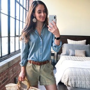 J.Crew City Chino Khaki Shorts